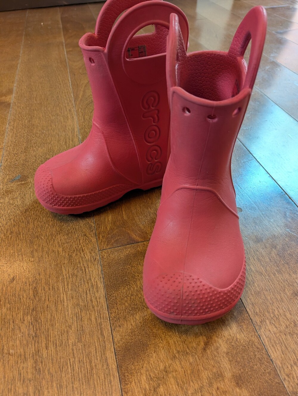CROCS Pink Toddler/Preschool Rain Boots